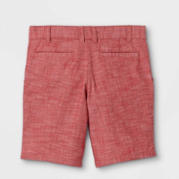 Boys Flat Front Chino Shorts - Cat & Jack™ Warm Red - Boys Casual Chino Shorts - Picture 3 of 8